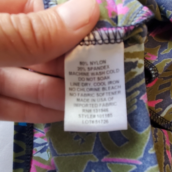 Jude Connally Forest Green abstract print Brynn - Picture 5 of 5